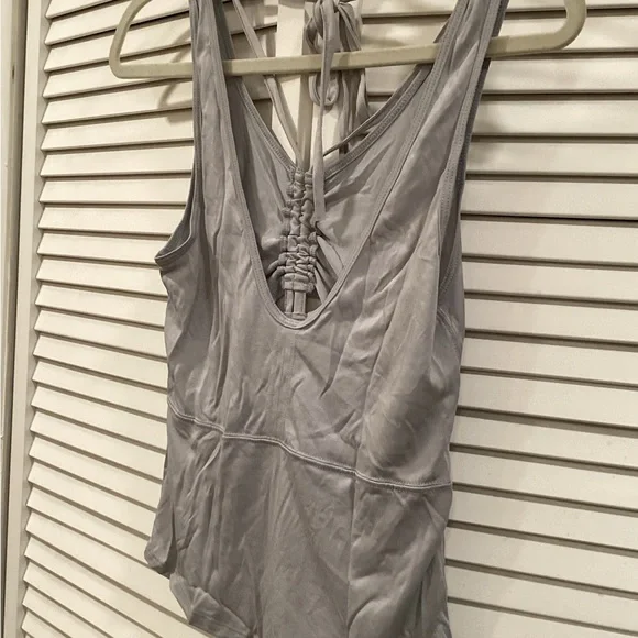 Vintage Free People Washed Sugar Strappy tank W Ruched front Tank M - Picture 7 of 7